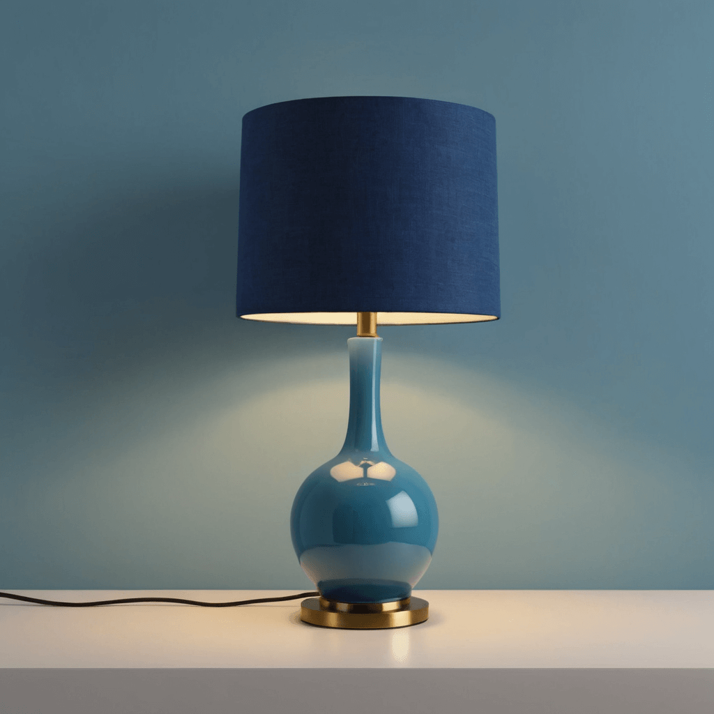 blue lamp